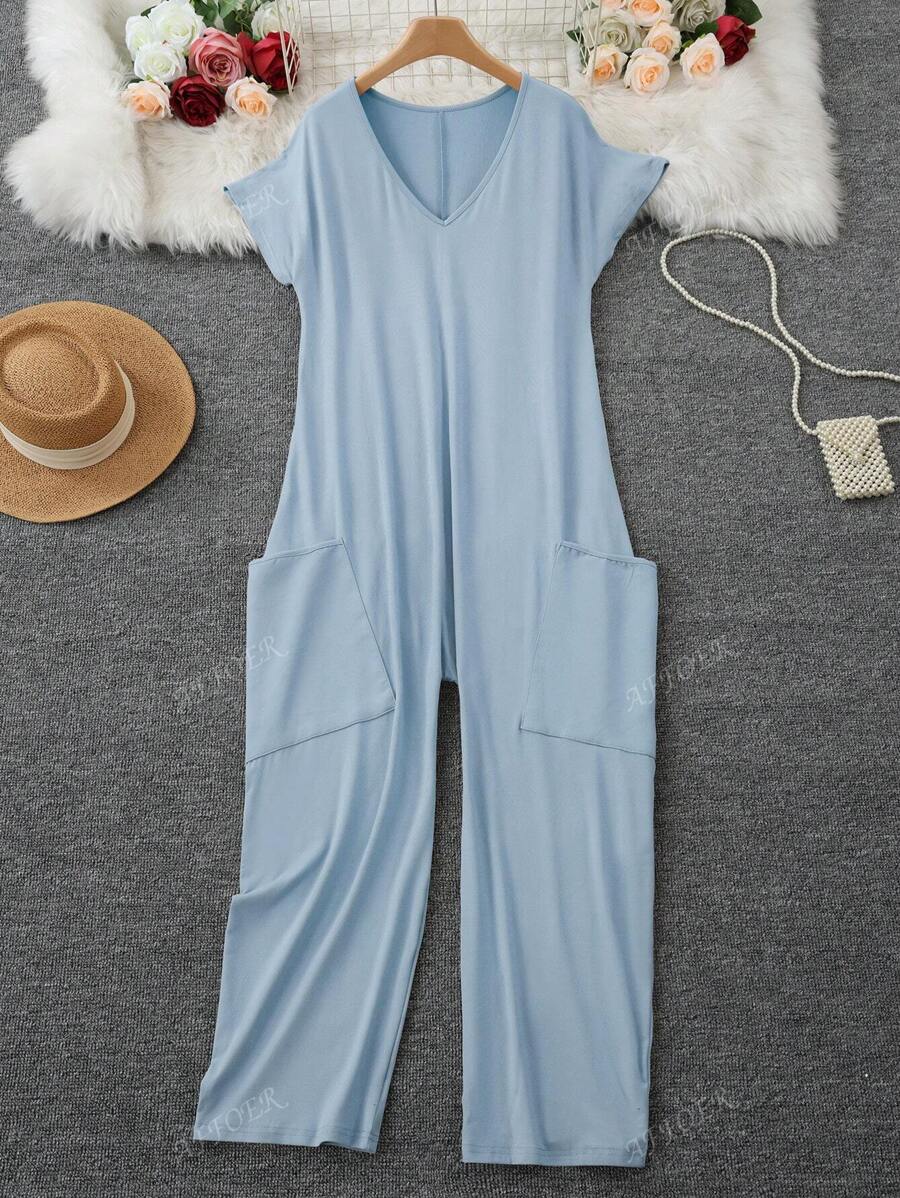 Nala | Casual V-Neck Jumpsuit