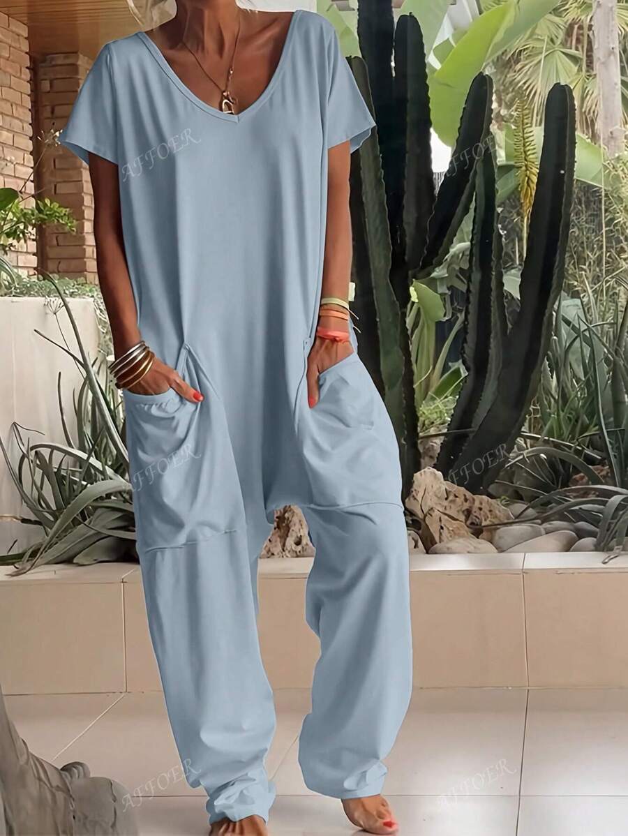 Nala | Casual V-Neck Jumpsuit