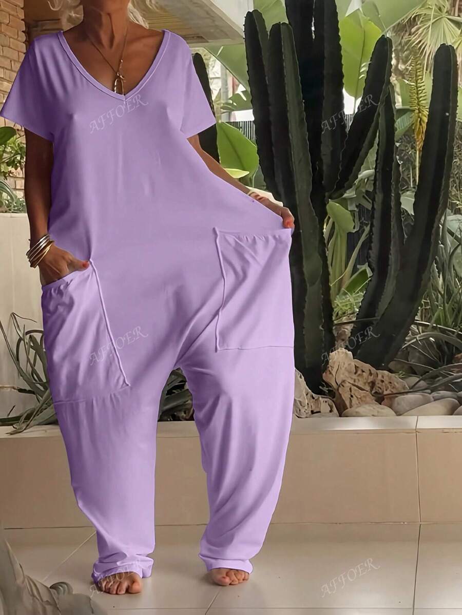 Nala | Casual V-Neck Jumpsuit