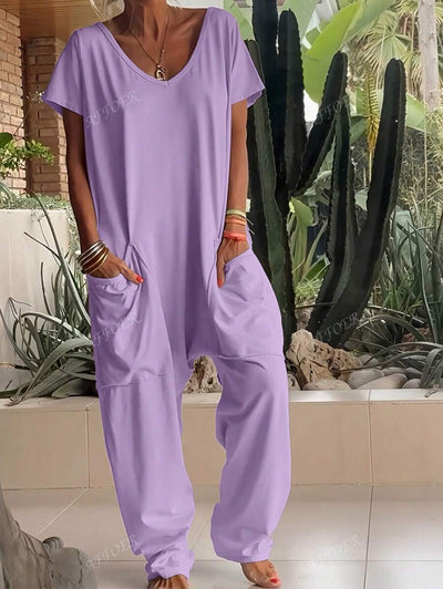 Nala | Casual V-Neck Jumpsuit