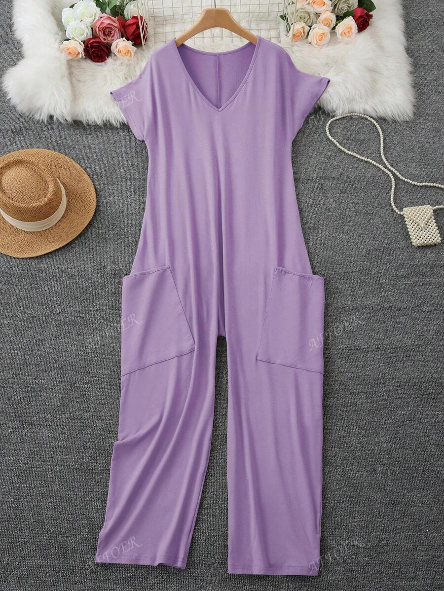 Nala | Casual V-Neck Jumpsuit