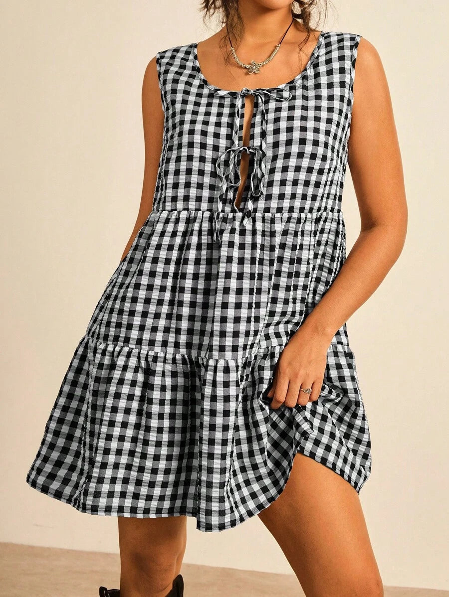 Evelyn | Chic Gingham Dress