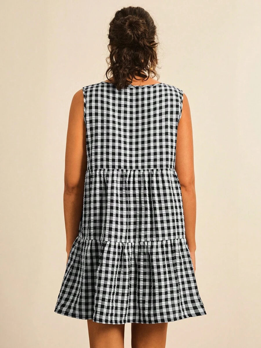 Evelyn | Chic Gingham Dress