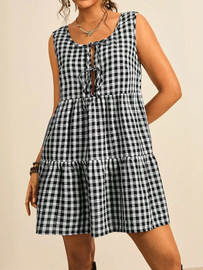 Evelyn | Chic Gingham Dress