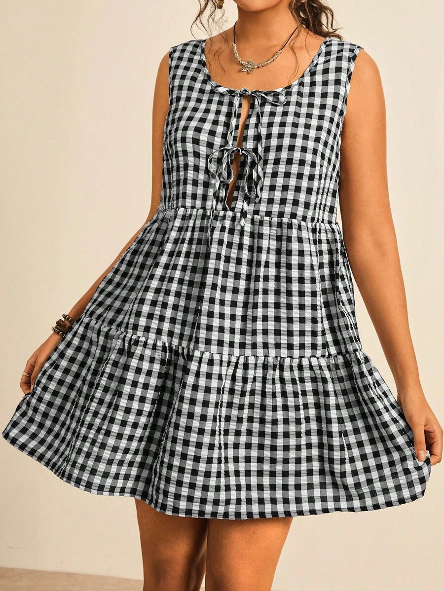 Evelyn | Chic Gingham Dress