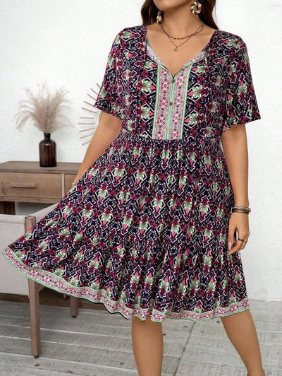 Luna | Floral Plus Size Dress