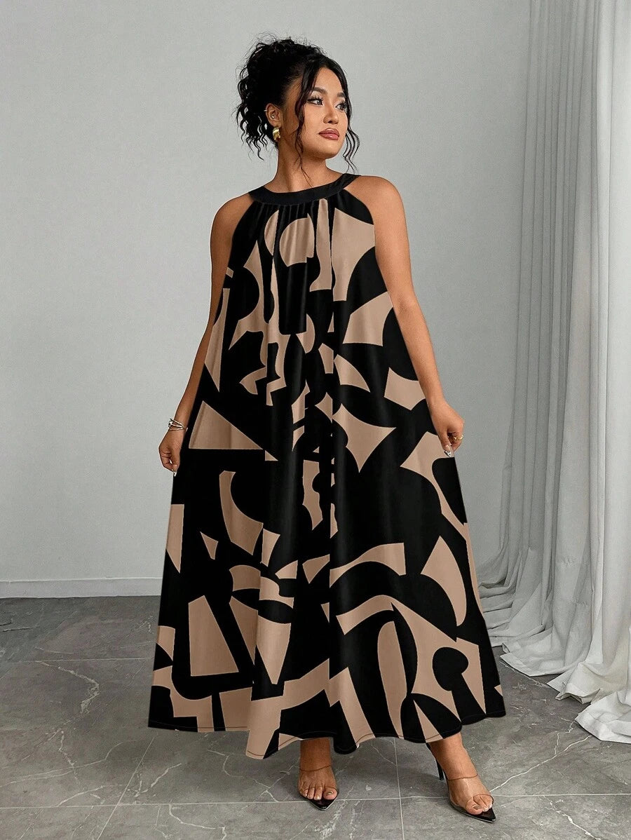 Zara | Vibrant Halter Summer Dress