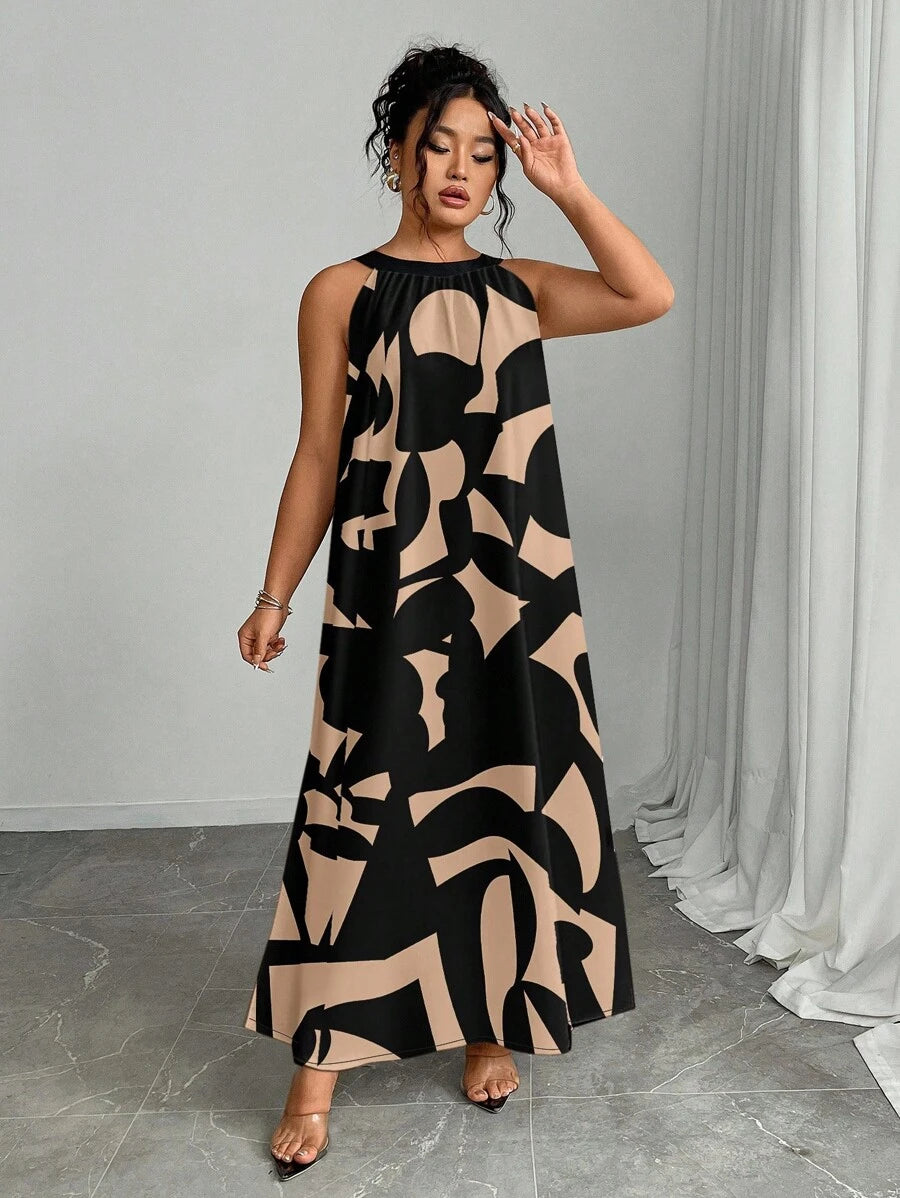 Zara | Vibrant Halter Summer Dress