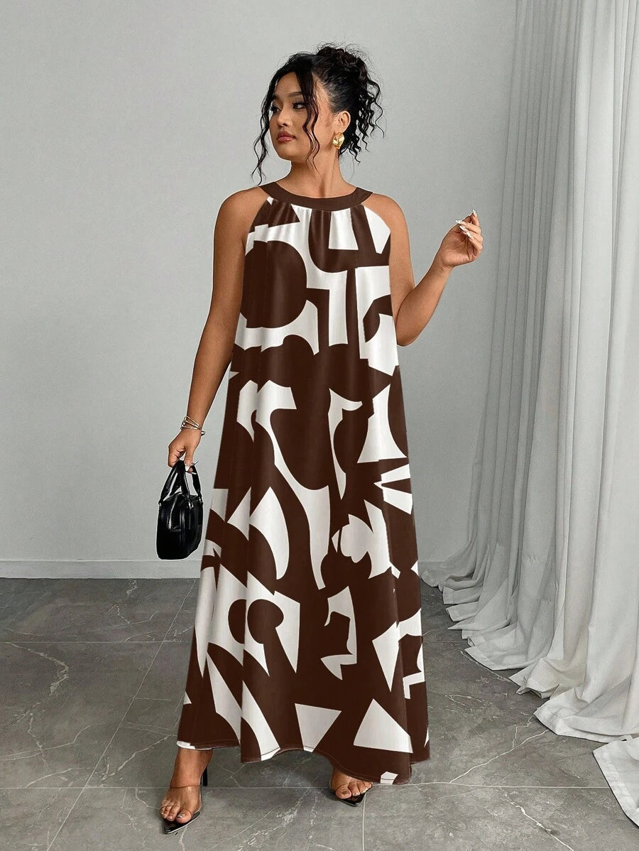 Zara | Vibrant Halter Summer Dress