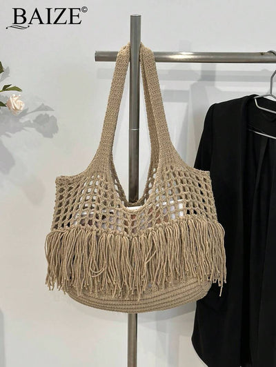 Breezy | Woven Beach Tote Bag