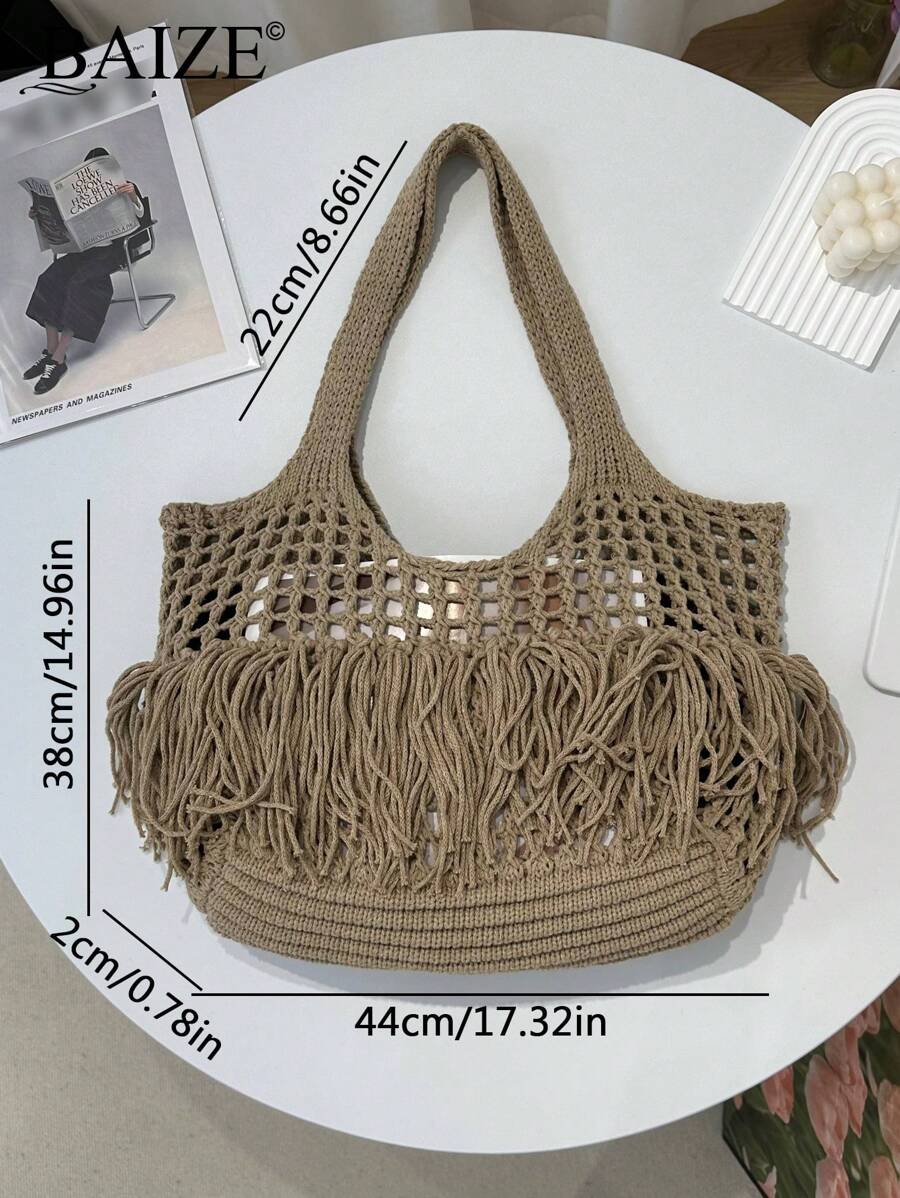 Breezy | Woven Beach Tote Bag