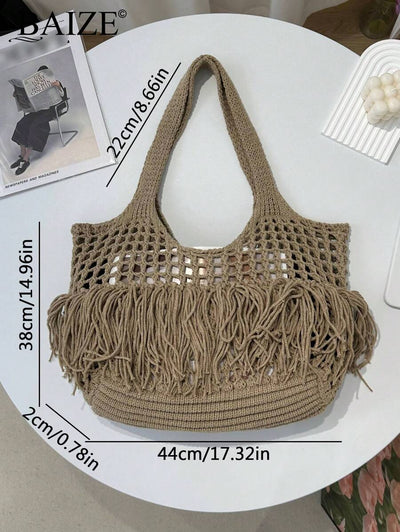 Breezy | Woven Beach Tote Bag