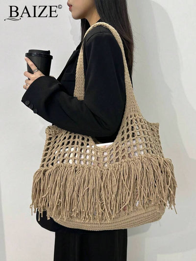 Breezy | Woven Beach Tote Bag