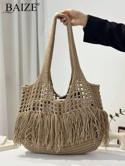 Breezy | Woven Beach Tote Bag