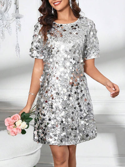 LuxeBelle | Shimmering Cocktail Dress