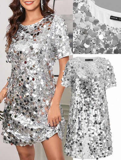 LuxeBelle | Shimmering Cocktail Dress