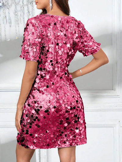 LuxeBelle | Shimmering Cocktail Dress