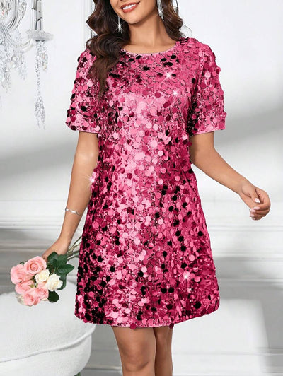 LuxeBelle | Shimmering Cocktail Dress