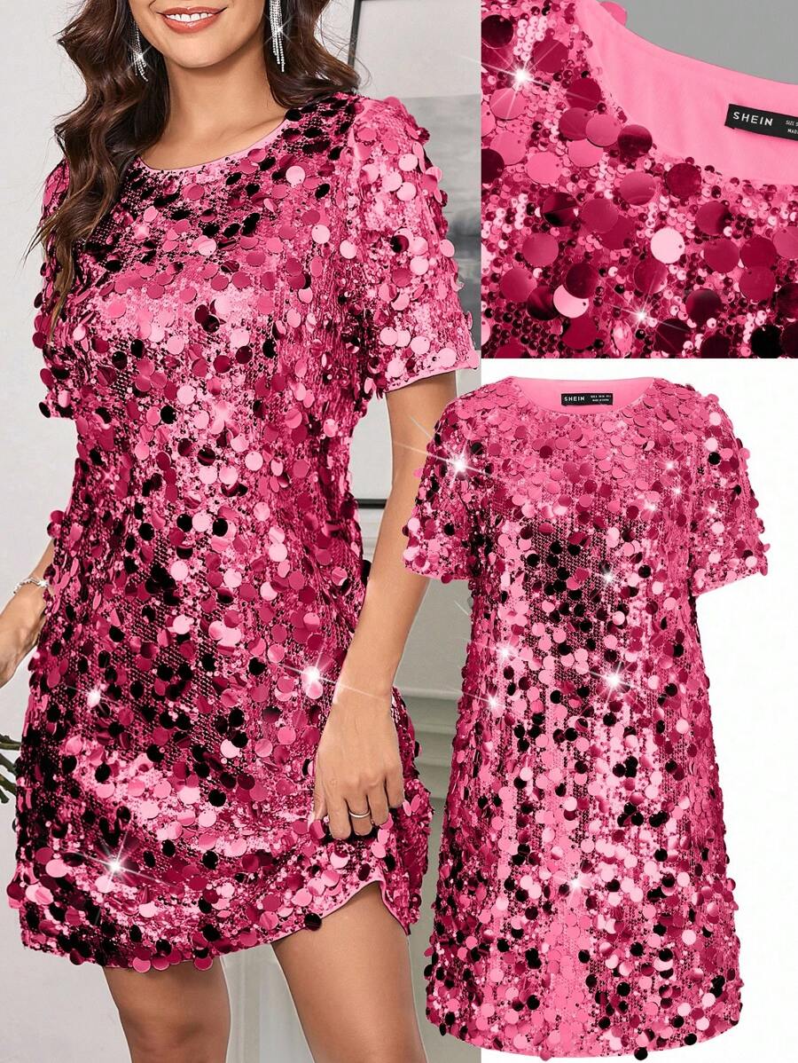 LuxeBelle | Shimmering Cocktail Dress