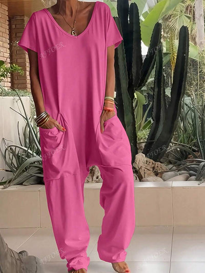 Nala | Casual V-Neck Jumpsuit