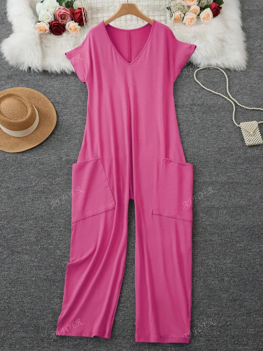 Nala | Casual V-Neck Jumpsuit