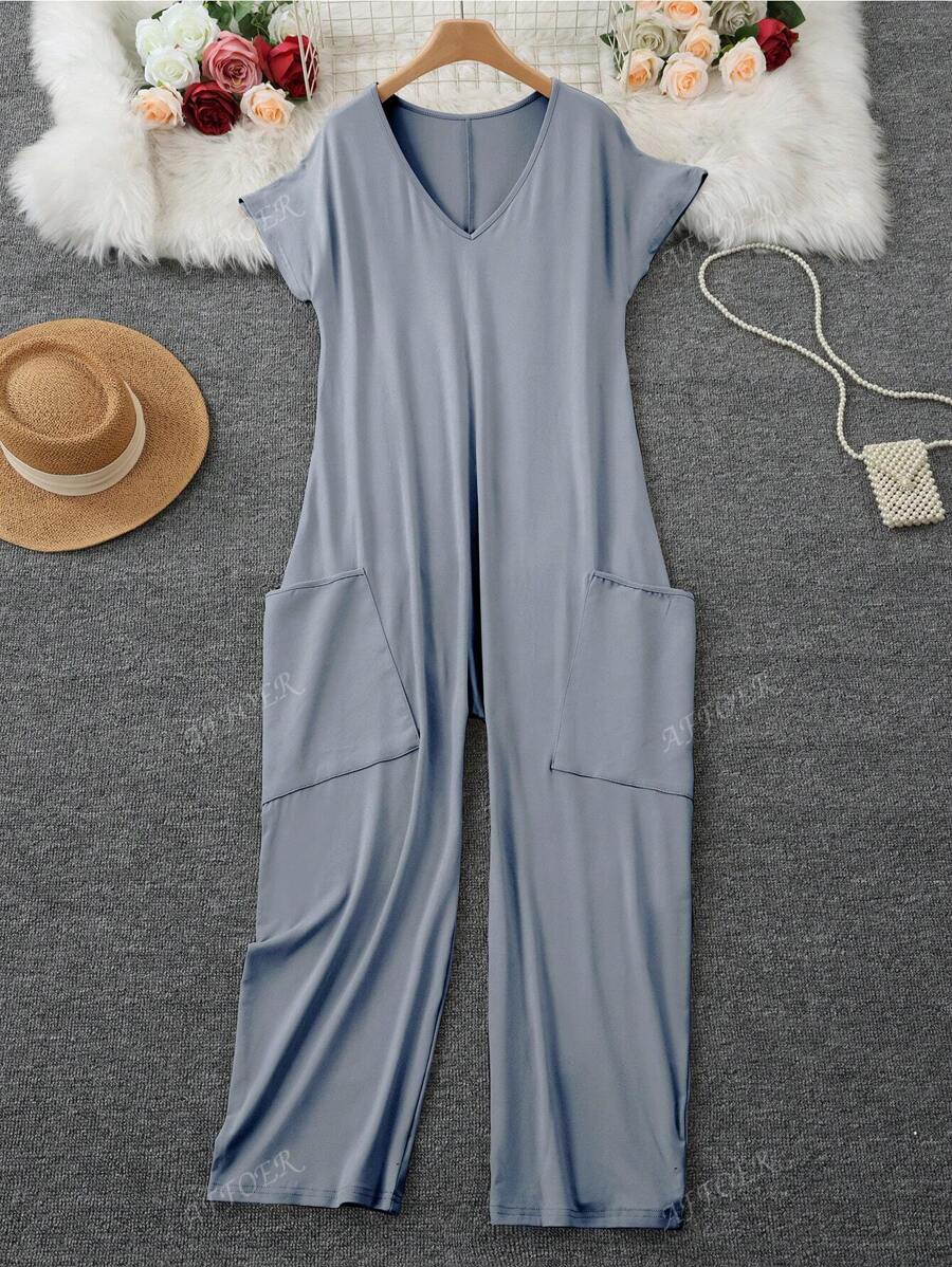 Nala | Casual V-Neck Jumpsuit