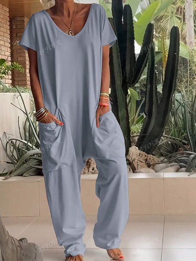 Nala | Casual V-Neck Jumpsuit