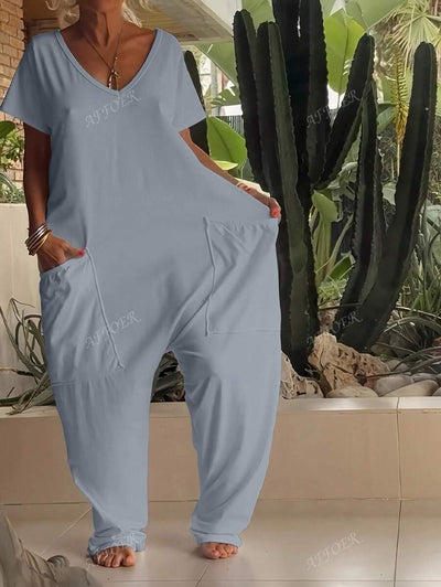 Nala | Casual V-Neck Jumpsuit