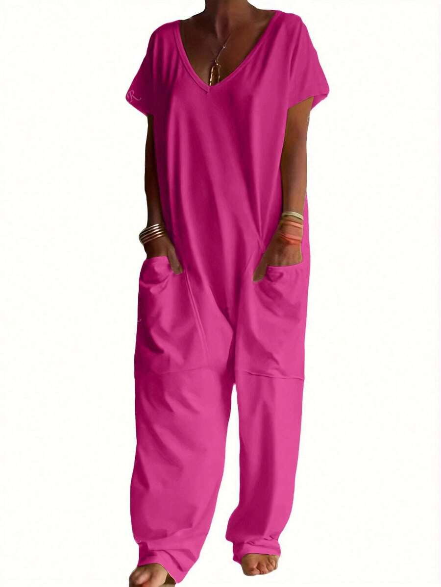 Nala | Casual V-Neck Jumpsuit