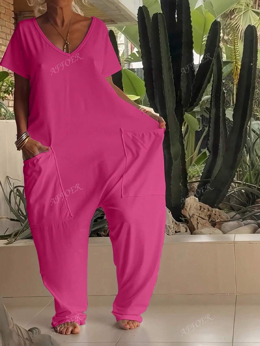 Nala | Casual V-Neck Jumpsuit