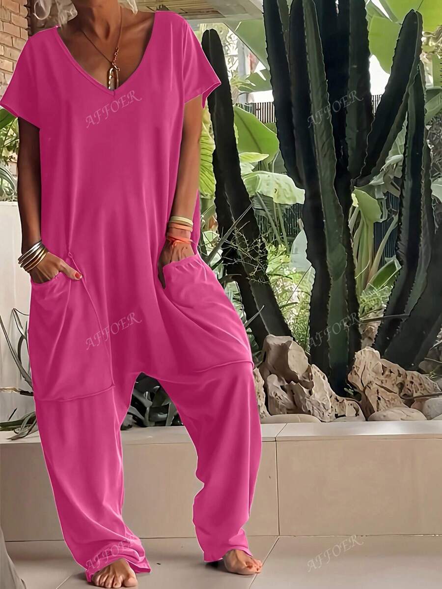 Nala | Casual V-Neck Jumpsuit