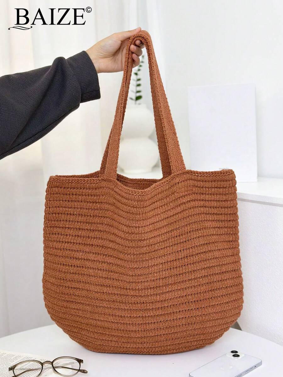 Breezy | Woven Beach Tote Bag