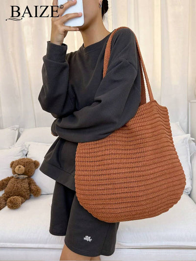 Breezy | Woven Beach Tote Bag