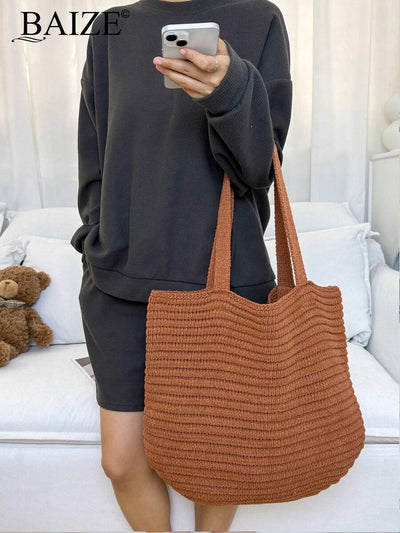 Breezy | Woven Beach Tote Bag