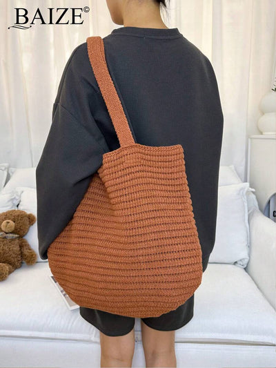 Breezy | Woven Beach Tote Bag