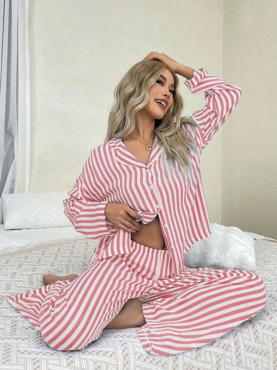 Ember | Cozy Stripe Pyjama Set
