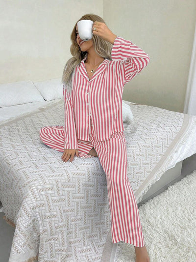 Ember | Cozy Stripe Pyjama Set
