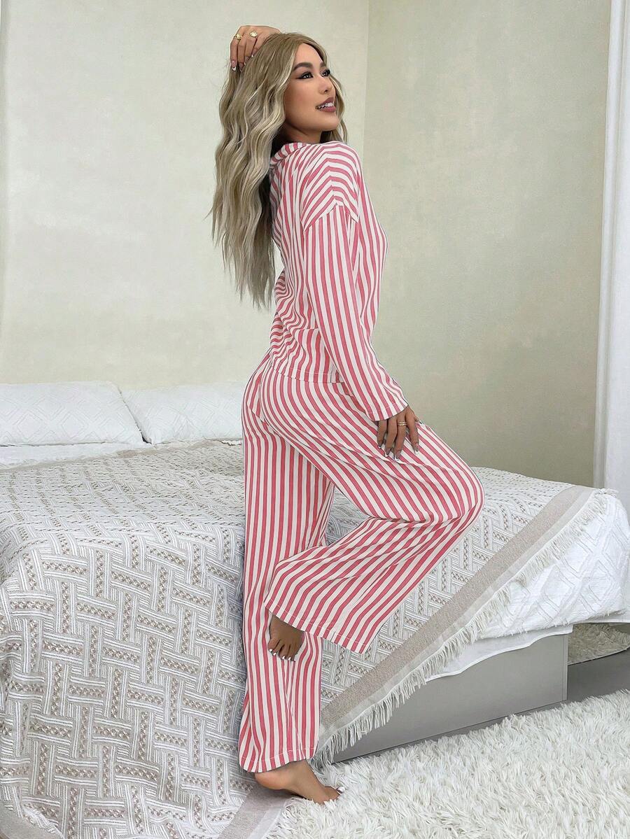 Ember | Cozy Stripe Pyjama Set