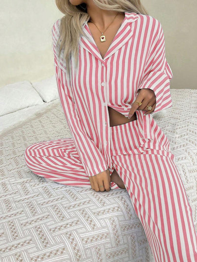Ember | Cozy Stripe Pyjama Set