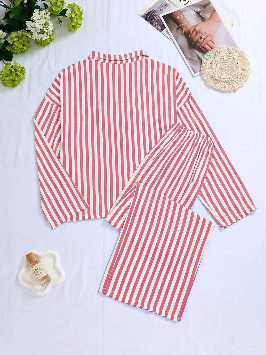 Ember | Cozy Stripe Pyjama Set