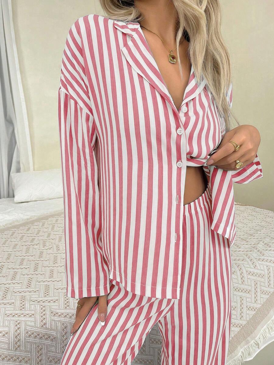 Ember | Cozy Stripe Pyjama Set