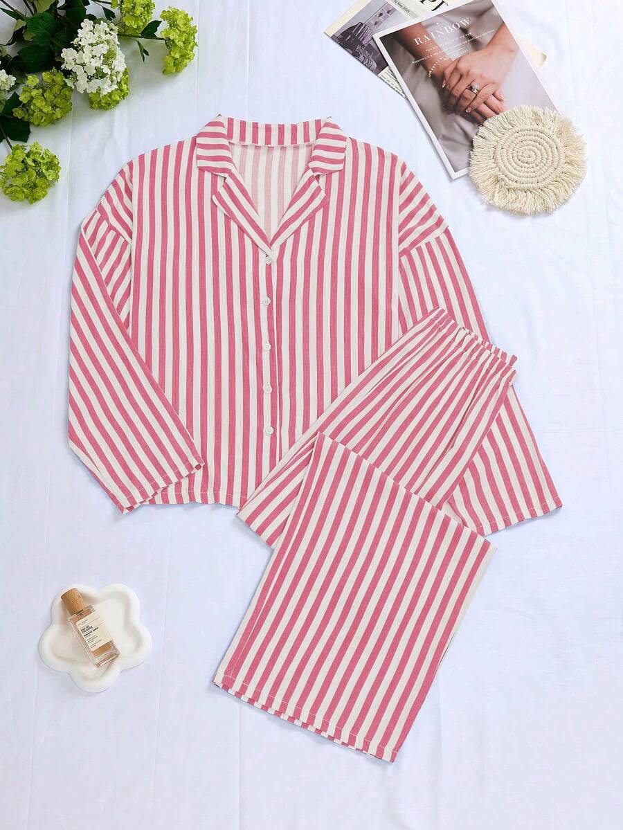 Ember | Cozy Stripe Pyjama Set