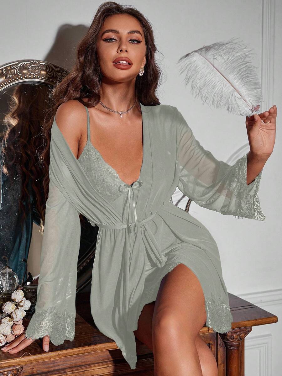 Luxe | Elegant Lace Robe Set