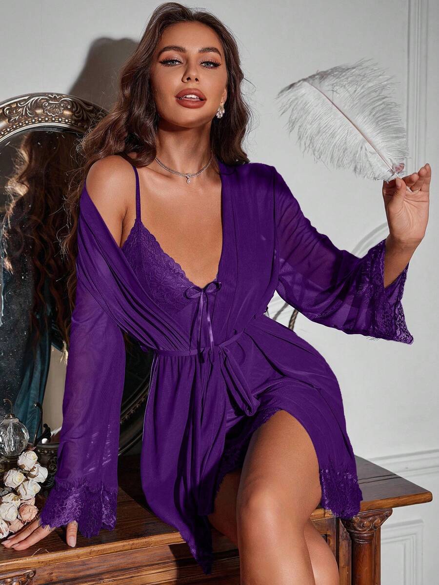 Luxe | Elegant Lace Robe Set