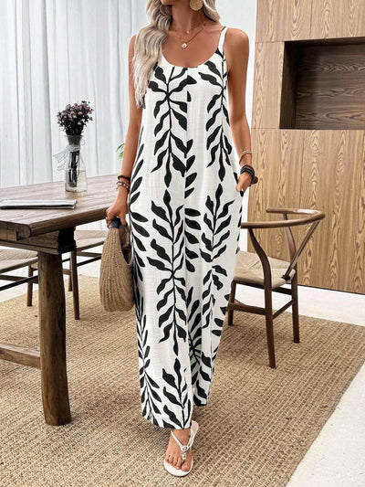 Breezy | Tropical Wide Leg Jumpsuit