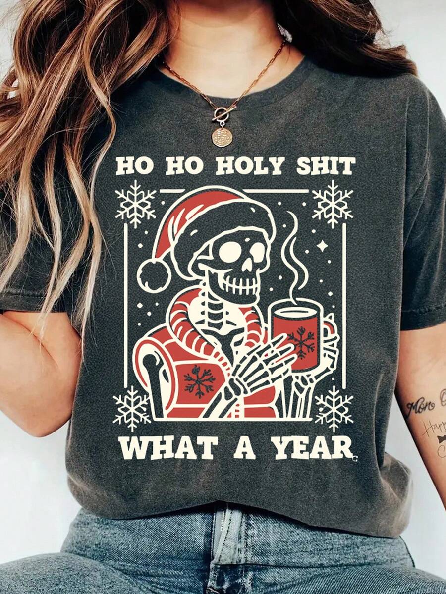 Merry | Festive Santa Graphic Tee