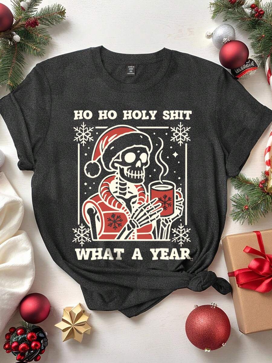 Merry | Festive Santa Graphic Tee
