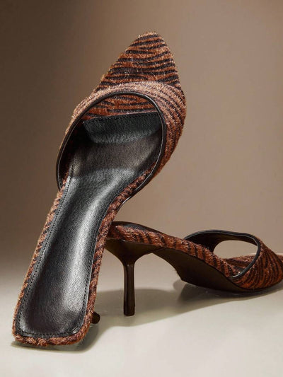 Zara | Chic Animal Print Sandals