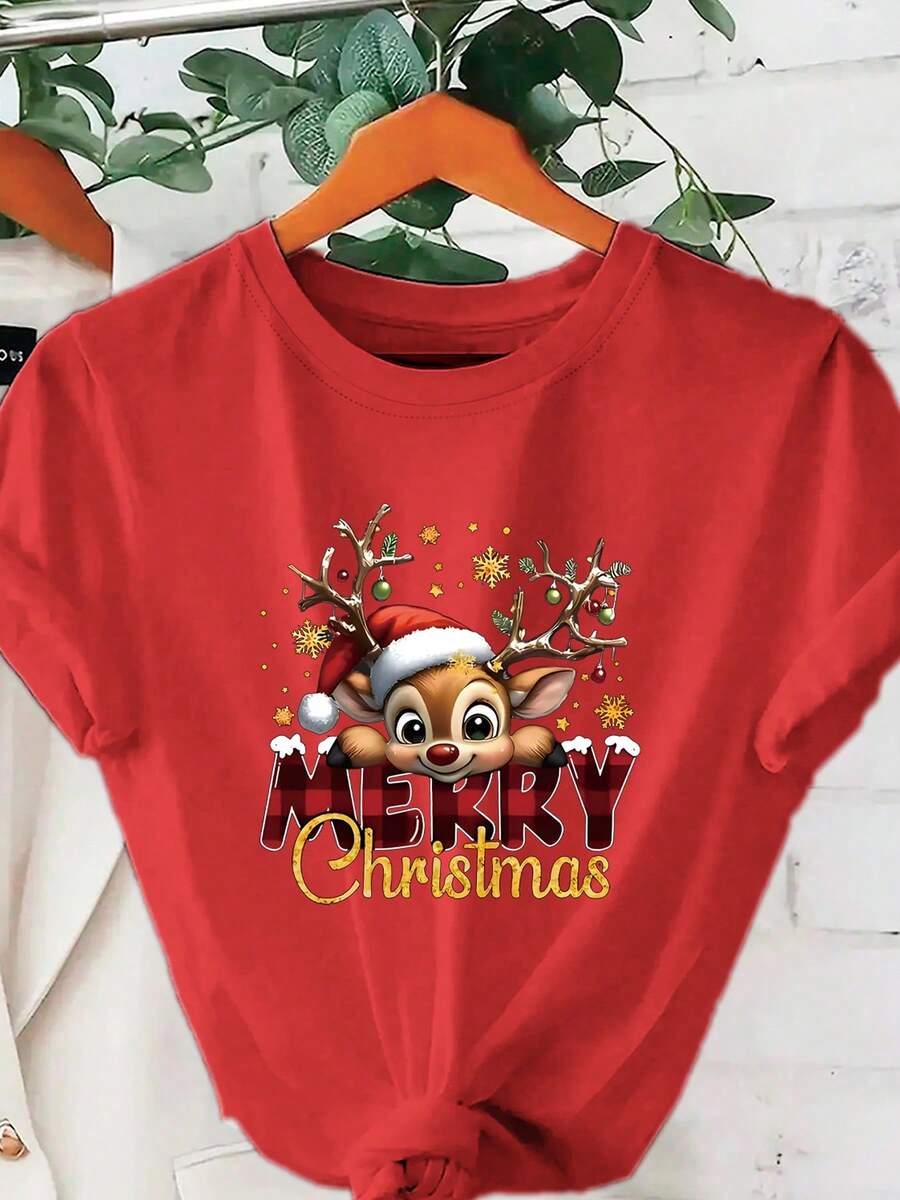 Jingle | Festive Deer Graphic Tee
