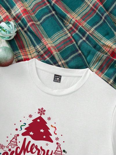 Merry | Hand-Painted Christmas Tee